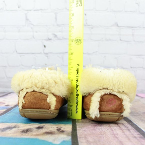 LL Bean Shearling Lined Wicked Good Mocs Size 8 M - Picture 7 of 9